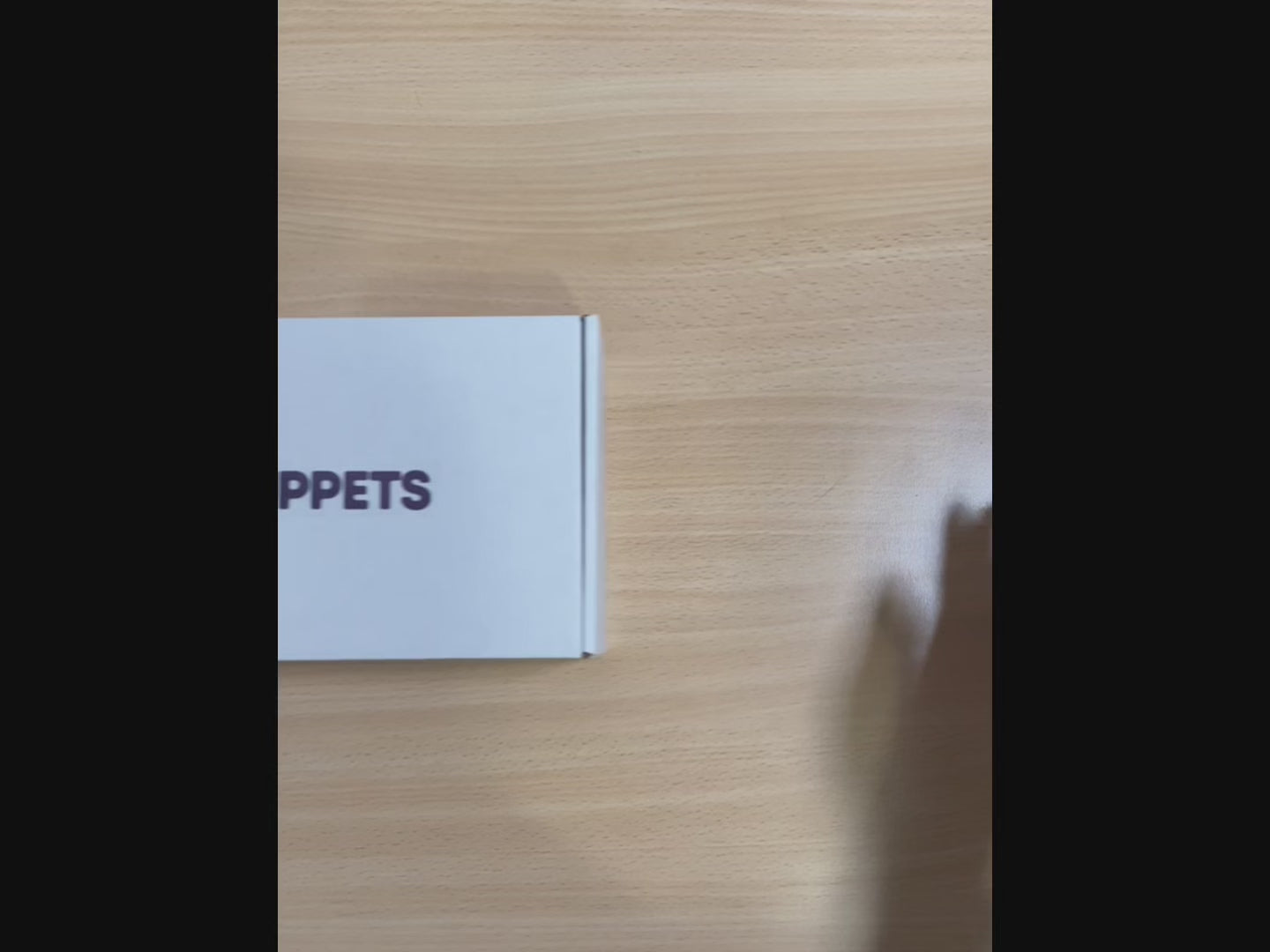 Load video: puppets packaging 
